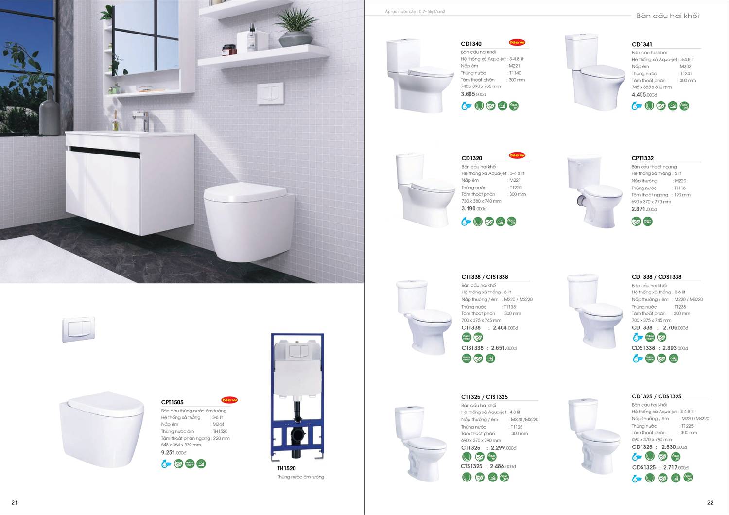 Catalogue và Bảng giá Thiết bị vệ sinh Caesar mới nhất 2024 - 2025 /Page 12